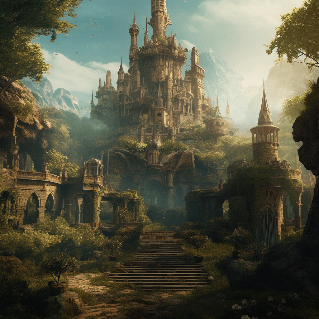Tamriel world illustration - Fantasy theme