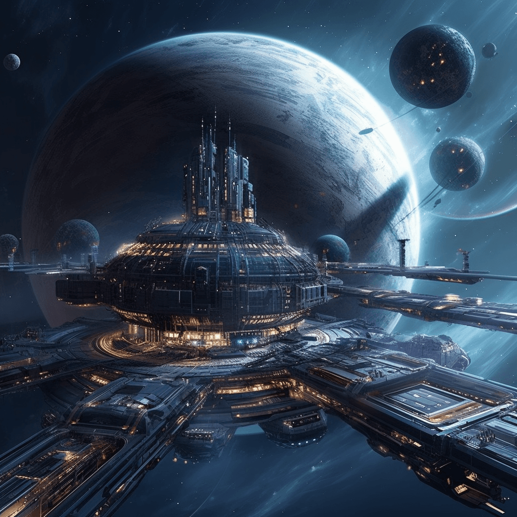 Super Earth world illustration - Science Fiction theme